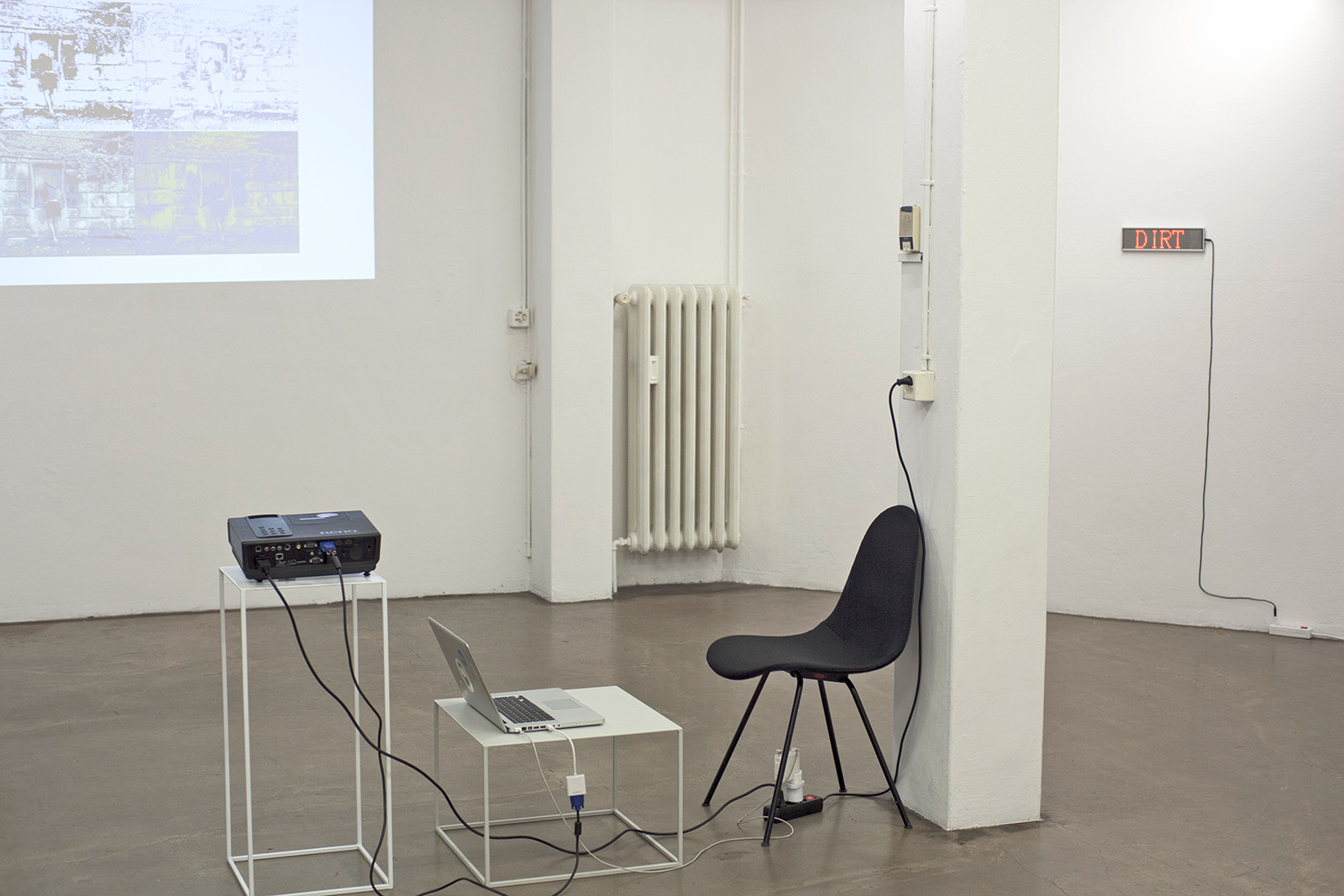 Entropic Iteration, Mohammad Namazi's solo exhibition, Installation view, Corner College exhibition space, Zürich, Switzerland, 2016