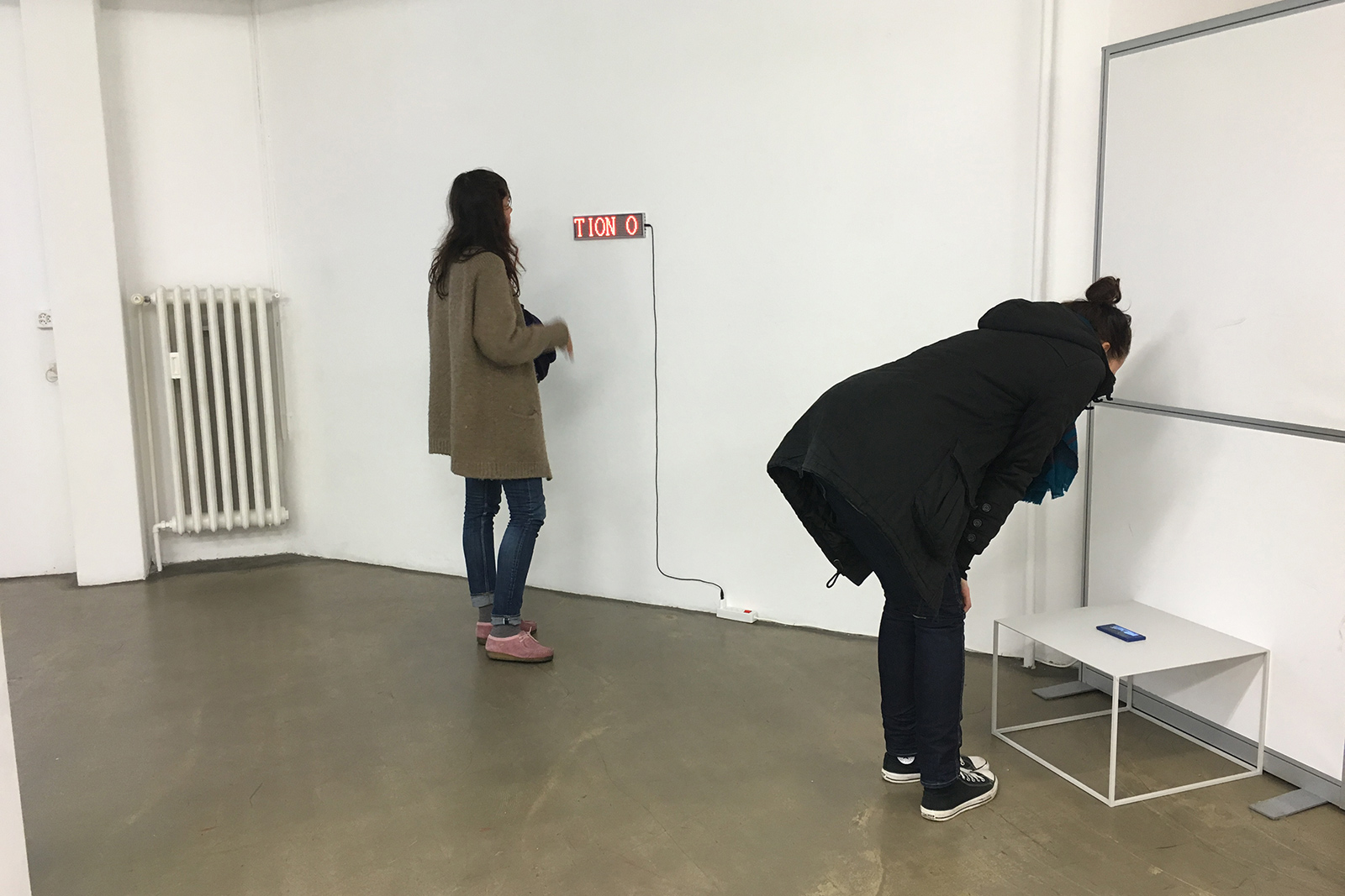 Entropic Iteration, Mohammad Namazi's solo exhibition, Installation view, Corner College exhibition space, Zürich, Switzerland, 2016