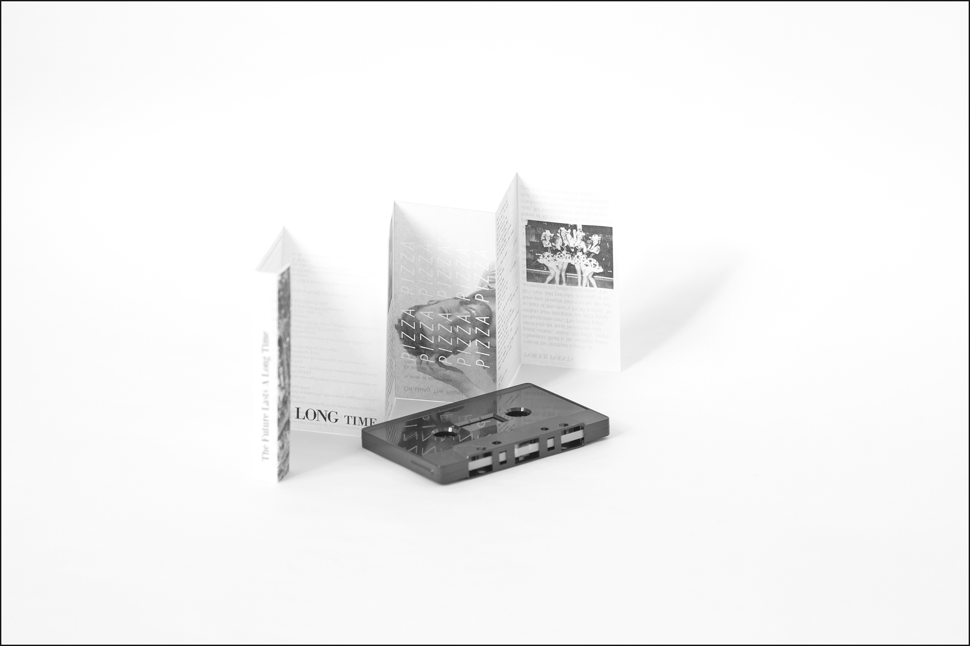 future lasts a long time, audio cassette publication, realised through a collaborative project by Mohammad Namazi and MFI residency group at Flat Time House, 2013