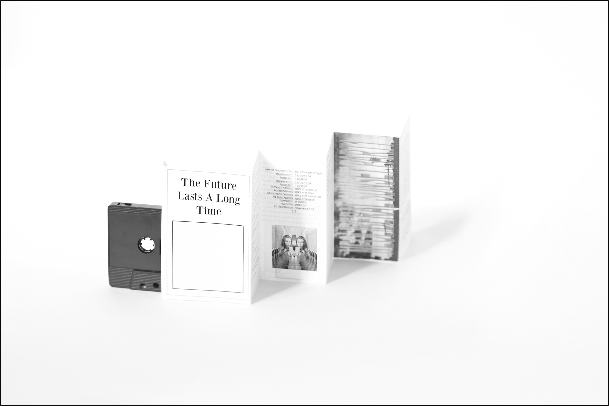 future lasts a long time, audio cassette publication, realised through a collaborative project by Mohammad Namazi and MFI residency group at Flat Time House, 2013