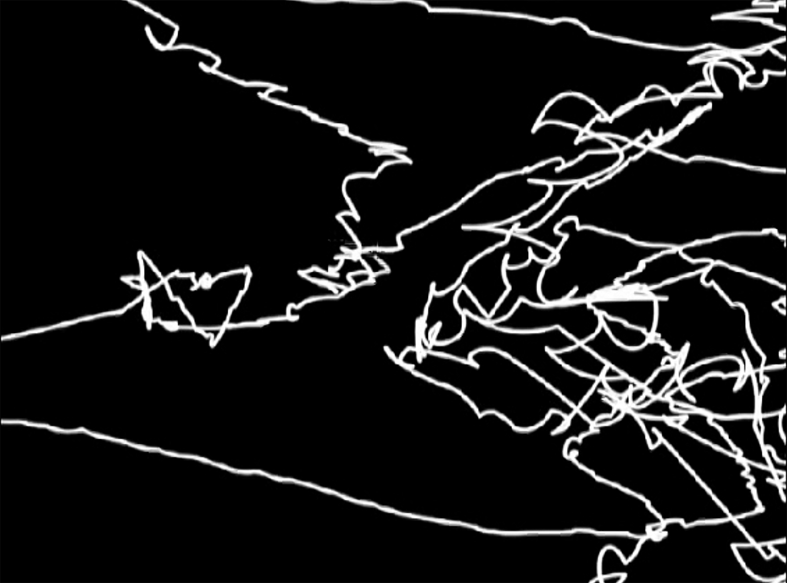 Moving-image artwork by Mohammad Namazi, as part of MAP-Making / Equator Project, screened at LSO St Luke's, 2009